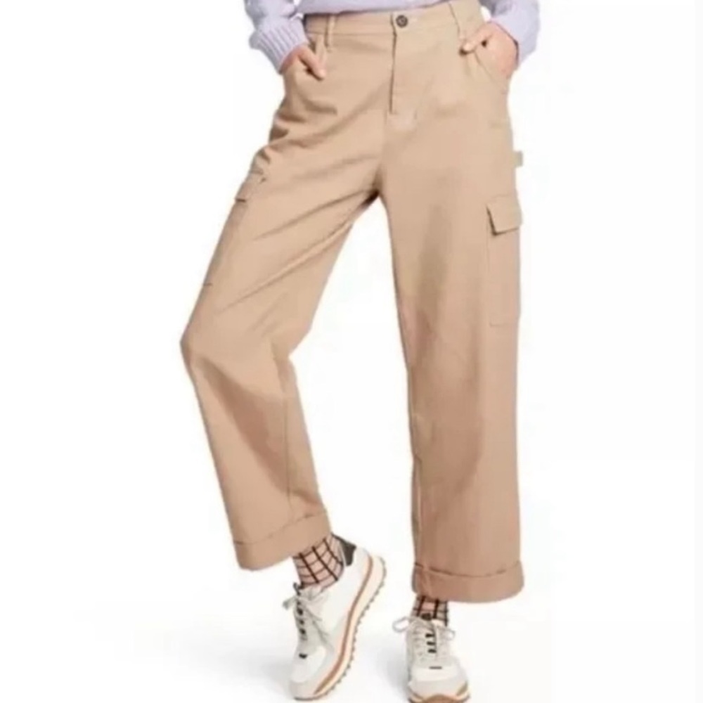 New Sandy Liang 4 Target khaki baggy painter pant sz 12